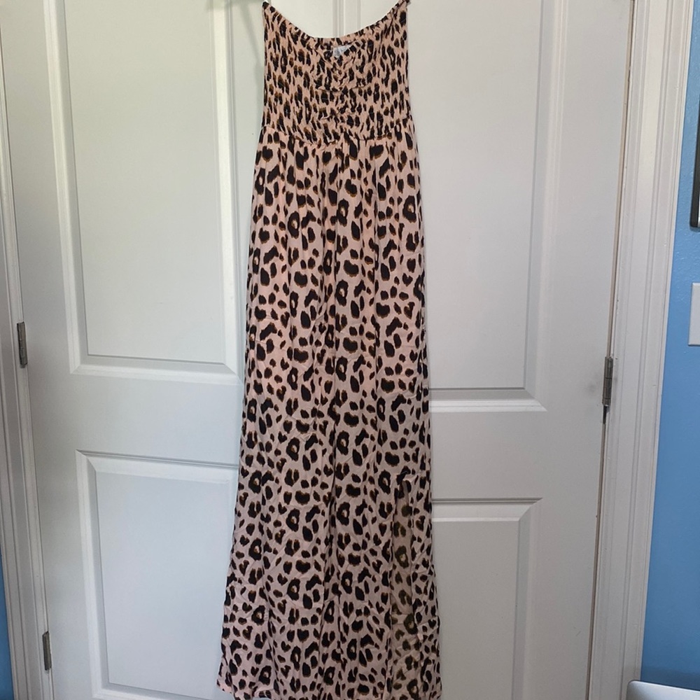 Strapless maxi